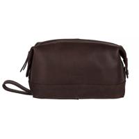 Burkely Vintage Toiletry Bag-Dark Brown - thumbnail