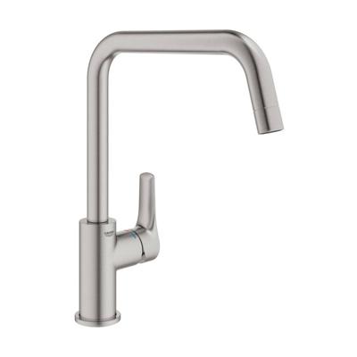 GROHE Eurosmart Keukenkraan - hoog - draaibare uitloop - rvs look 30567dc0