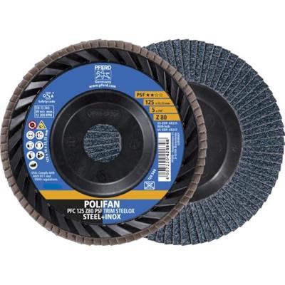 PFERD TOOLS 67771128 Lamellenschuurschijf Diameter 125 mm Boordiameter 22.23 mm RVS, Staal 10 stuk(s) PFERD TOOLS 67771128 Lamellenschuurschijf Diameter 125 mm Boordiameter 22.23 mm RVS, Staal 10 stuk(s)