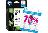 HP 302 Origineel Zwart, Cyaan, Magenta, Geel - thumbnail