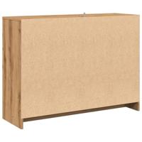 Dressoir 102x33x75 cm bewerkt hout artisanaal eikenkleurig - thumbnail