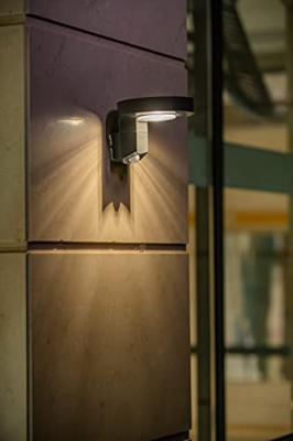 Solar downlight Buitenlamp zwart solar Lutec &apos;Diso&apos; downlighter led lamp 4000k