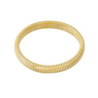 Elastieke Bangle Goud 10 mm - thumbnail
