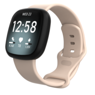 Fitbit Versa 3 & 4 / Sense 1 & 2 Sportbandje - Zandroze - Maat: M/L - thumbnail