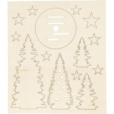 Creativ Company Maak en versier je houten kerstbomen