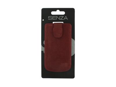 Senza Suede Slide Case Rusty Red Size XL
