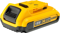 DEWALT 18V 2Ah XR-Li-Ion Schuifaccu DCB183 oplaadbare batterij - thumbnail