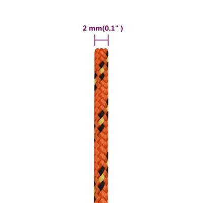 Boottouw 2 mm 250 m polypropyleen oranje