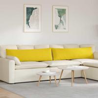 VidaXL Sofa kussens 2 pcs lichtgeel 145 x 40 cm stof - thumbnail