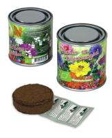 Boeketje in blik vlinder en bijen mix BIO - thumbnail