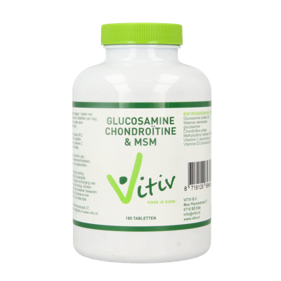 Vitiv Glucosamine chondroitine MSM 180 Tabletten Vitiv Glucosamine chondroitine MSM 180 Tabletten