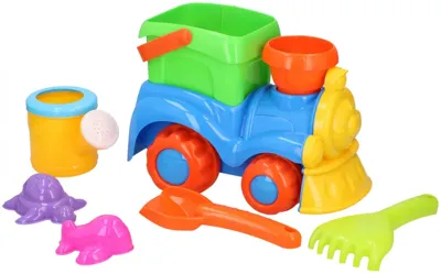 Eddy Toys Strandset Trein - 8-delig
