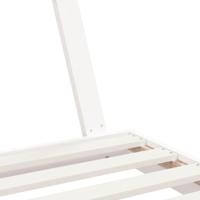 Kinderbedframe 70x140 cm massief grenenhout wit - thumbnail