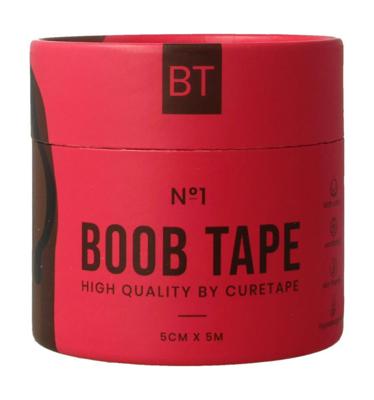 Cure Tape Boobtape no 1 incl. nipple covers - 5cm x 5m blac 1 Stuks