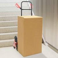 Handtrolley Zwart en Rood 64,5 x 49,5 x 114 cm Staal - thumbnail