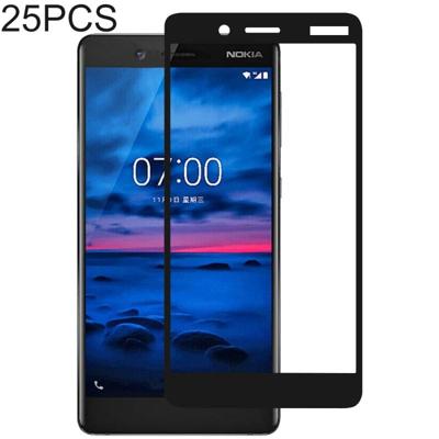 25 stuks volledige lijm volledige cover Screen Protector gehard glas film voor Nokia 7