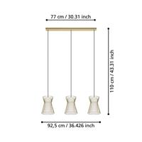 Eglo 3-lichts hanglampMaseta goud - 99636 - thumbnail