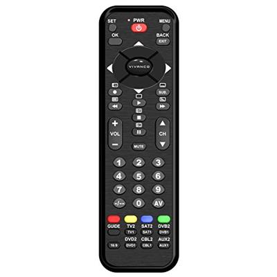 Vivanco UR 12 BN 12-in-1 ultra platte universele afstandsbediening incl. batterijen zwart