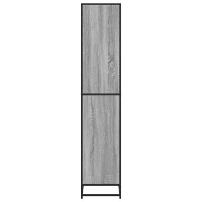 Boekenkast 80,5x35x170,5 cm bewerkt hout grijs sonoma eiken - thumbnail