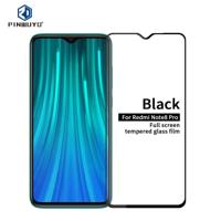 PINWUYO 9H 2.5 D volledig scherm gehard glas film voor Xiaomi RedMi Note8 Pro (zwart) - thumbnail
