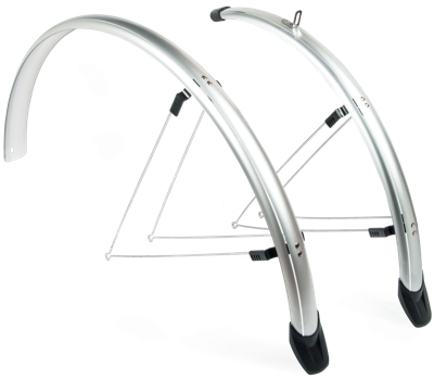 Amigo Eurofender Spatbordenset Sporty- 26 inch- 58 mm - Kunststof Zilver