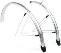 Amigo Eurofender Spatbordenset Sporty- 26 inch- 58 mm - Kunststof Zilver - thumbnail