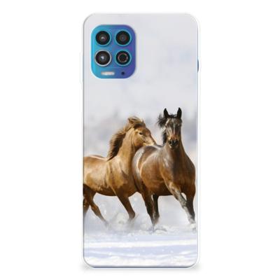 Motorola Moto G100 | TPU Hoesje | Paarden