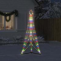 VidaXL Led-kerstboom 363 leds kleurrijk 182 cm - thumbnail