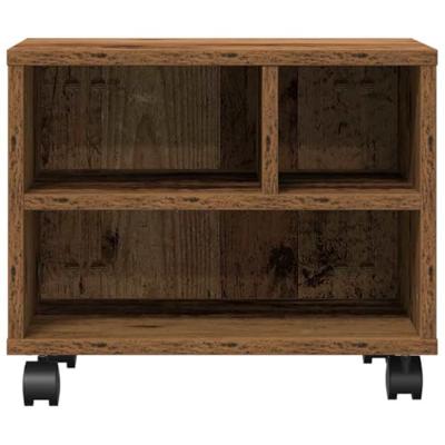 VidaXL Printerstand met opslag oudhout 41 x 32 x 33.5 cm bewerkt hout