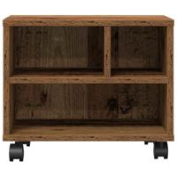 VidaXL Printerstand met opslag oudhout 41 x 32 x 33.5 cm bewerkt hout - thumbnail