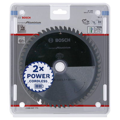Bosch Accessories 2608837771 2608837771 Cirkelzaagblad 190 x 30 mm Aantal tanden: 56 1 stuk(s)