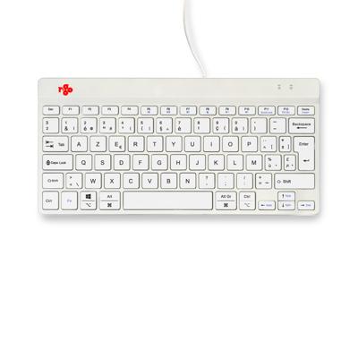 R-Go Tools Compact Break toetsenbord Wit Azerty Belgisch