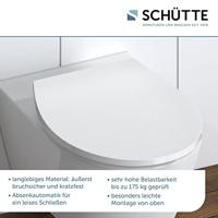 Toiletbril Schutte Lupos Softclose en LED-nachtverlichting Wit Schutte - thumbnail
