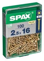 Schroefdoos SPAX Houten schroef Platte kop (2,5 x 16 mm) - thumbnail