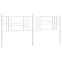 Hoofdbord 193 cm metaal wit - thumbnail
