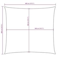 Schaduwdoek vierkant 4x4 m oxford stof blauw - thumbnail