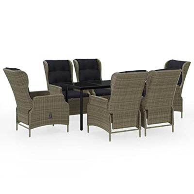 7-delige Tuinset bruin