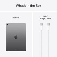 Apple iPad Air 11-inch met M3 chip: Liquid Retina-display, 256 GB, 12 MP camera aan de voor- en achterkant, wifi 6E, gemaakt voor Apple Intelligence, Touch ID, batterij voor een hele dag – Spacegrijs - thumbnail