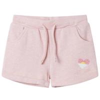 VidaXL Kindershorts met trekkoord 128 gemengd lichtroze - thumbnail