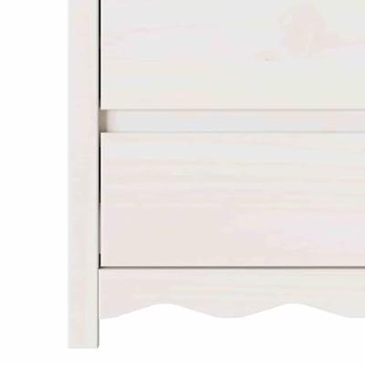 Ladekast Drammen Wit 76,5 x 40 x 91 cm Massief grenenhout