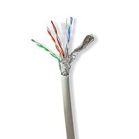 Netwerk Kabel Rol | CAT6 | Stranded | S/FTP | Koper | 100 m | Grijs - thumbnail