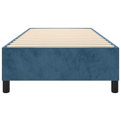 Bedframe zonder matras 80x200 cm fluweel donkerblauw Bedframe zonder matras 80x200 cm fluweel donkerblauw
