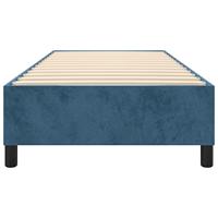Bedframe zonder matras 80x200 cm fluweel donkerblauw - thumbnail