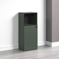 Badkameropbergruimte - Saliegroen en zwart decor - L40 x H95 x D31cm - PURE BLISS - thumbnail