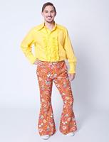 Hippie broek Paisley bruin/oranje - thumbnail