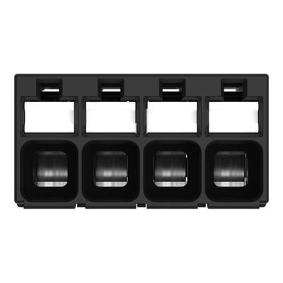 WAGO 2086-1124/300-000 Printklem 1.50 mm² Aantal polen 4 Zwart 1 stuk(s)