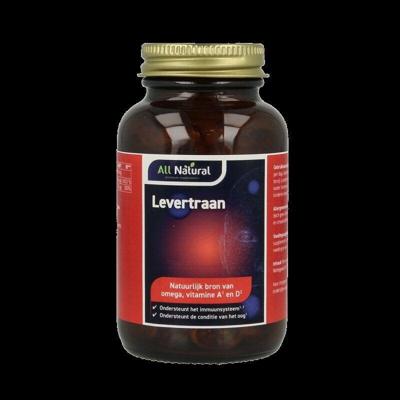 All Natural Levertraan vitamine a & d 100 Capsules