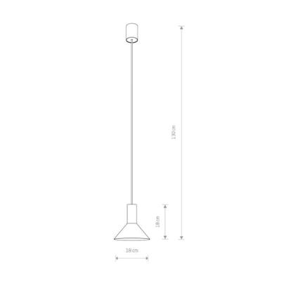 Lyora HanglampHermanos A zwart Ø 18cm - 8105