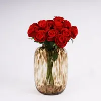 Zijden Boeket - 15 Rode Rozen - thumbnail