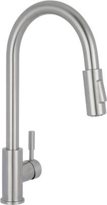 Saqu Berro keukenkraan met uittrekbare handdouche RVS Saqu Berro keukenkraan met uittrekbare handdouche RVS